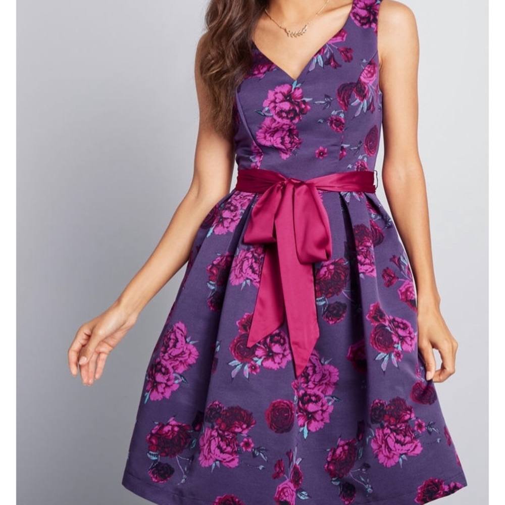 Mod Cloth Beautiful You Fit and Flare Dress